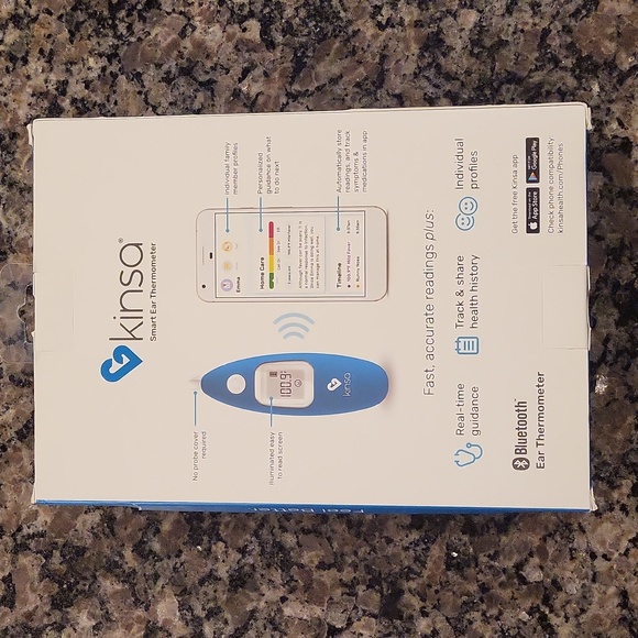 Kinsa Smart Ear Thermometer new in package bluetooth fast 1 second reading - Picture 5 of 9